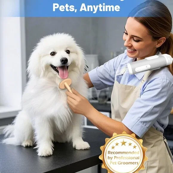 Pet Grooming Dog Hair Dryer Water Blowing Machine Neck Hanging Free Your Hands Grooming